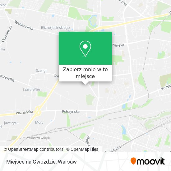 Mapa Miejsce na Gwoździe