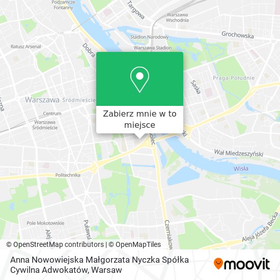 Mapa Anna Nowowiejska Małgorzata Nyczka Spółka Cywilna Adwokatów