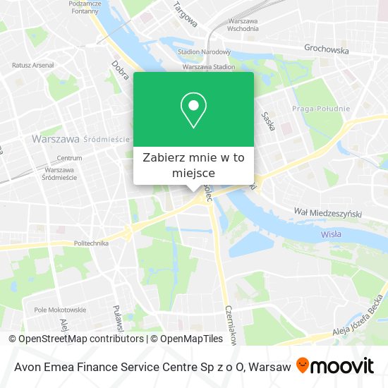 Mapa Avon Emea Finance Service Centre Sp z o O