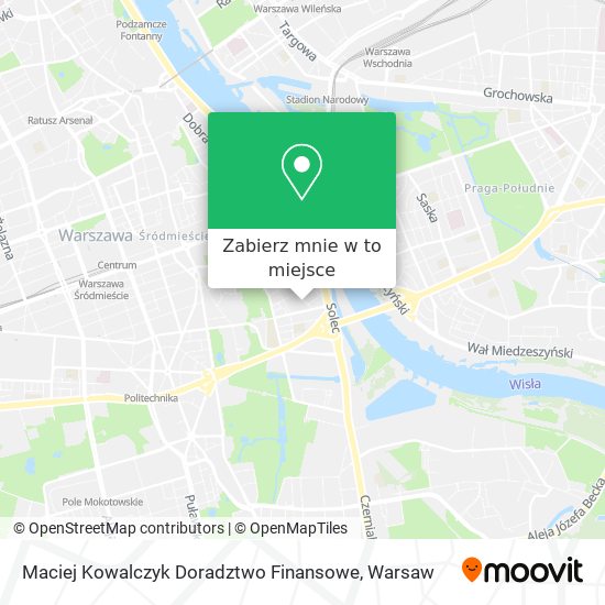 Mapa Maciej Kowalczyk Doradztwo Finansowe