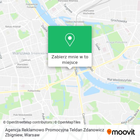 Mapa Agencja Reklamowo Promocyjna Teldan Zdanowicz Zbigniew