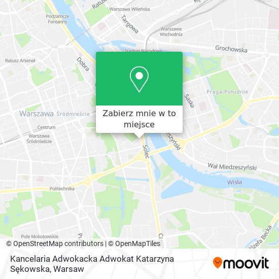 Mapa Kancelaria Adwokacka Adwokat Katarzyna Sękowska