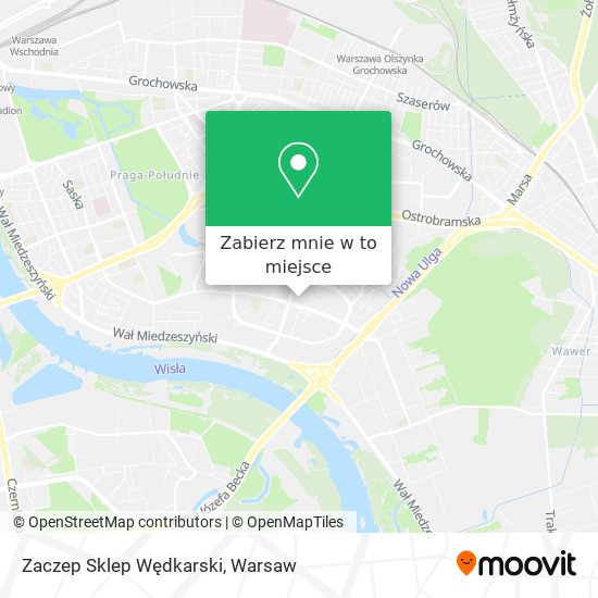 Mapa Zaczep Sklep Wędkarski