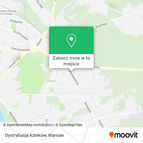 Mapa Dystrybucja Azteków