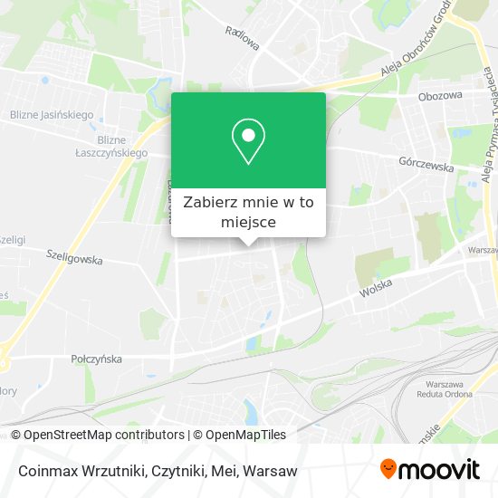 Mapa Coinmax Wrzutniki, Czytniki, Mei