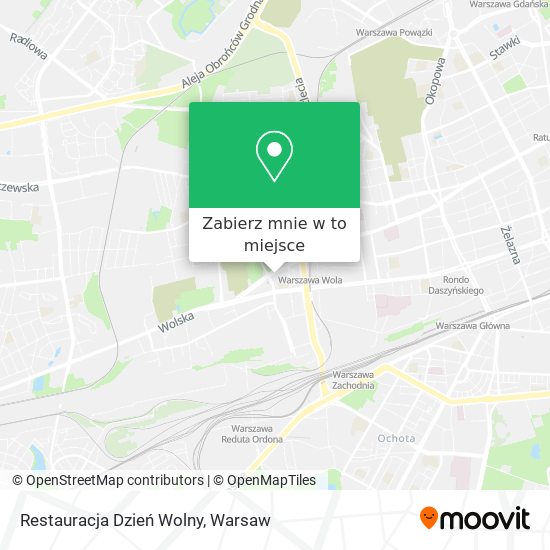 Mapa Restauracja Dzień Wolny