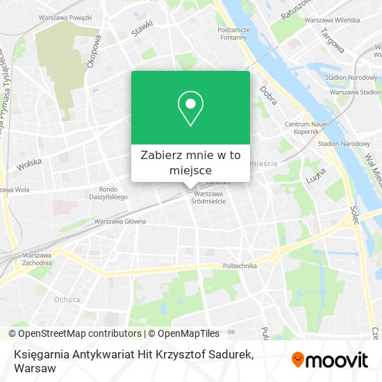 Mapa Księgarnia Antykwariat Hit Krzysztof Sadurek