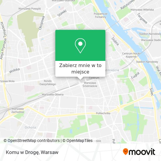 Mapa Komu w Drogę