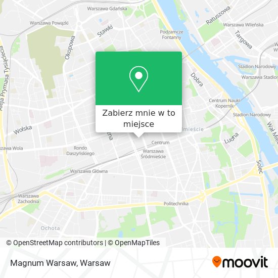 Mapa Magnum Warsaw