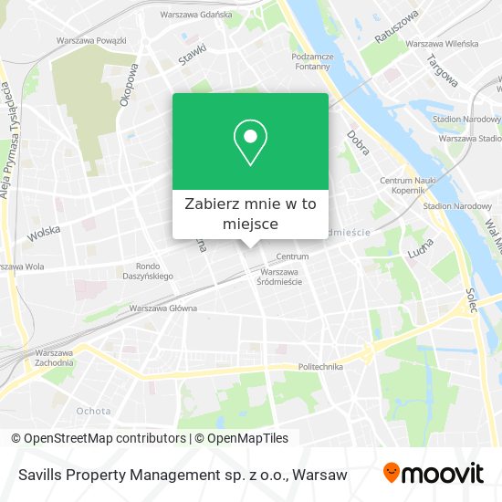 Mapa Savills Property Management sp. z o.o.