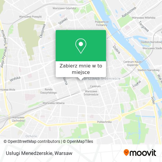 Mapa Usługi Menedżerskie