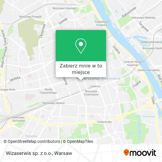 Mapa Wizaserwis sp. z o.o.