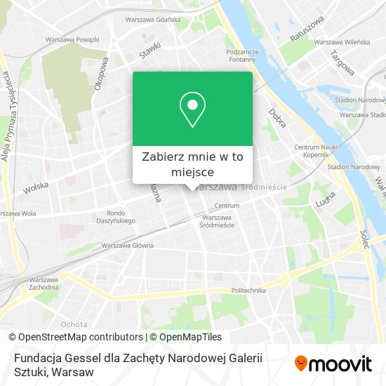 Mapa Fundacja Gessel dla Zachęty Narodowej Galerii Sztuki