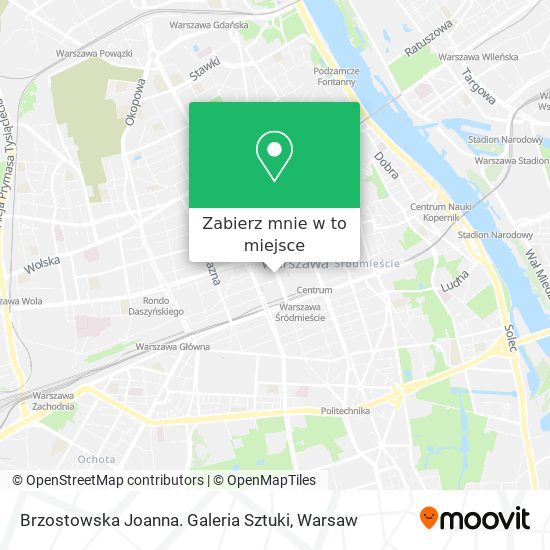 Mapa Brzostowska Joanna. Galeria Sztuki