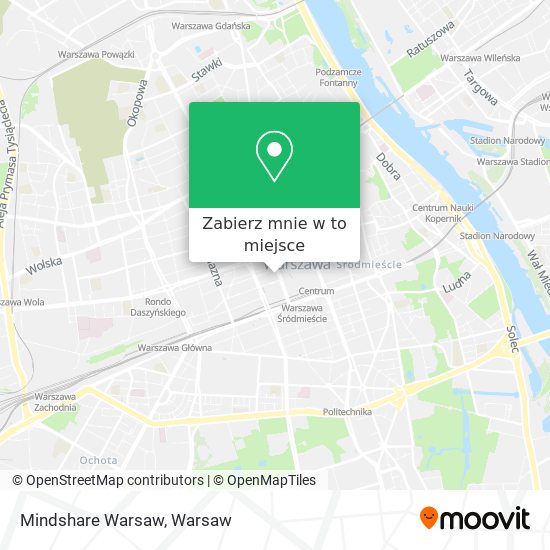 Mapa Mindshare Warsaw