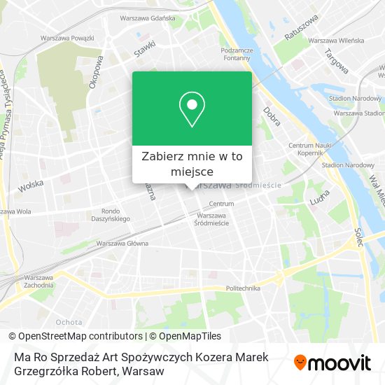 Mapa Ma Ro Sprzedaż Art Spożywczych Kozera Marek Grzegrzółka Robert