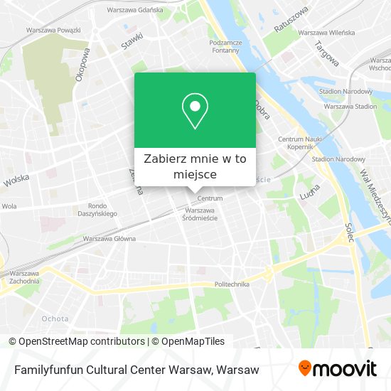 Mapa Familyfunfun Cultural Center Warsaw