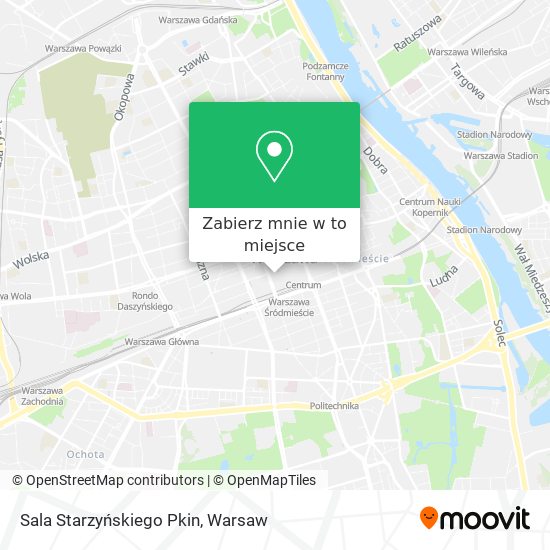 Mapa Sala Starzyńskiego Pkin