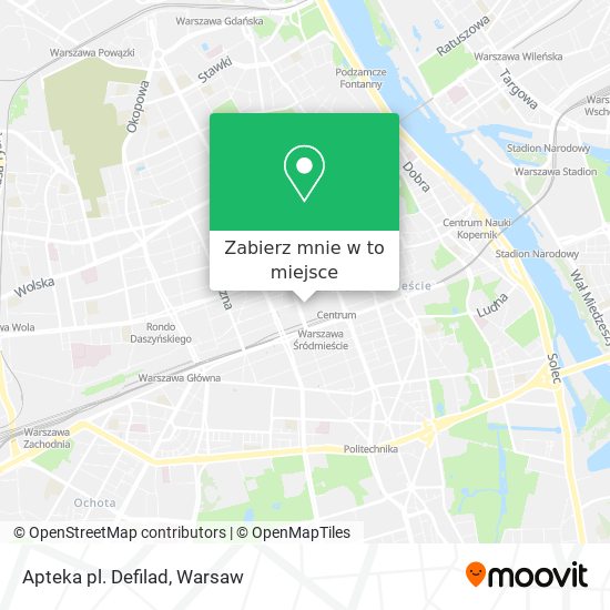 Mapa Apteka pl. Defilad