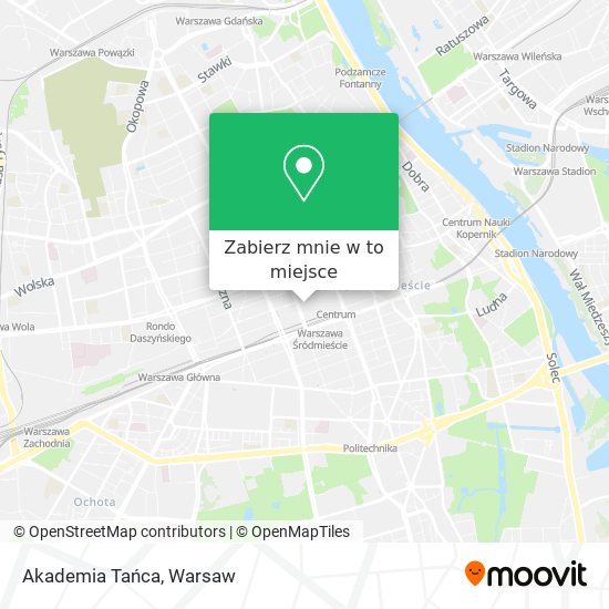 Mapa Akademia Tańca