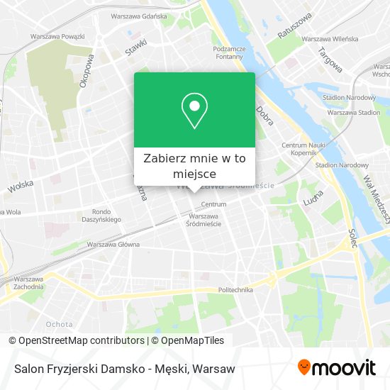 Mapa Salon Fryzjerski Damsko - Męski