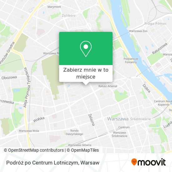 Mapa Podróż po Centrum Lotniczym