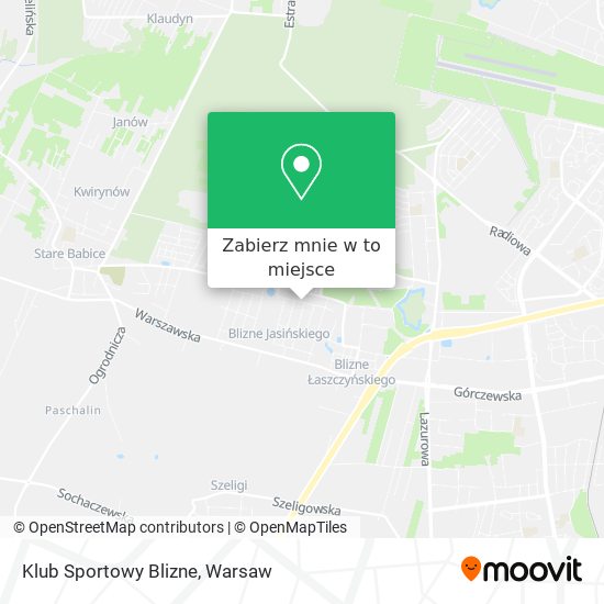 Mapa Klub Sportowy Blizne