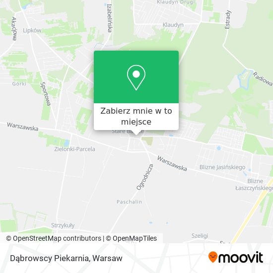 Mapa Dąbrowscy Piekarnia