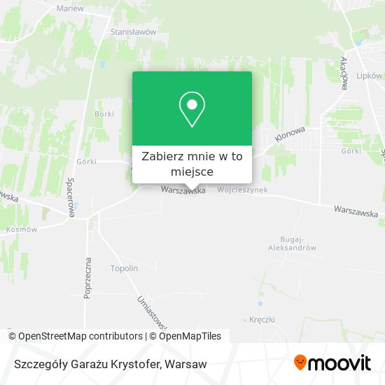 Mapa Szczegóły Garażu Krystofer