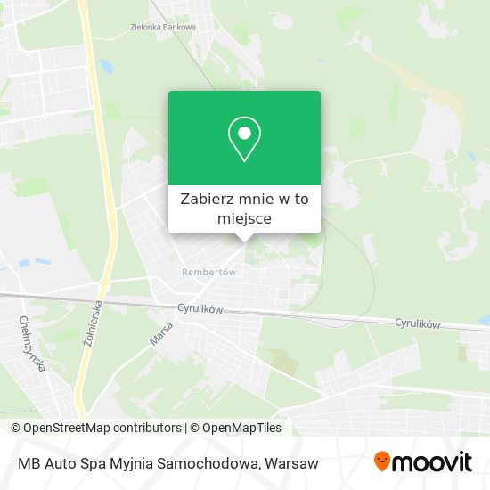 Mapa MB Auto Spa Myjnia Samochodowa