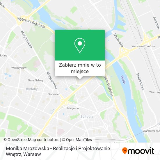 Mapa Monika Mrozowska - Realizacje i Projektowanie Wnętrz