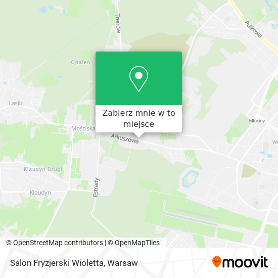 Mapa Salon Fryzjerski Wioletta