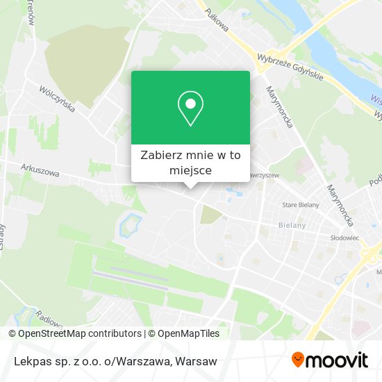 Mapa Lekpas sp. z o.o. o/Warszawa