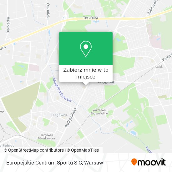 Mapa Europejskie Centrum Sportu S C