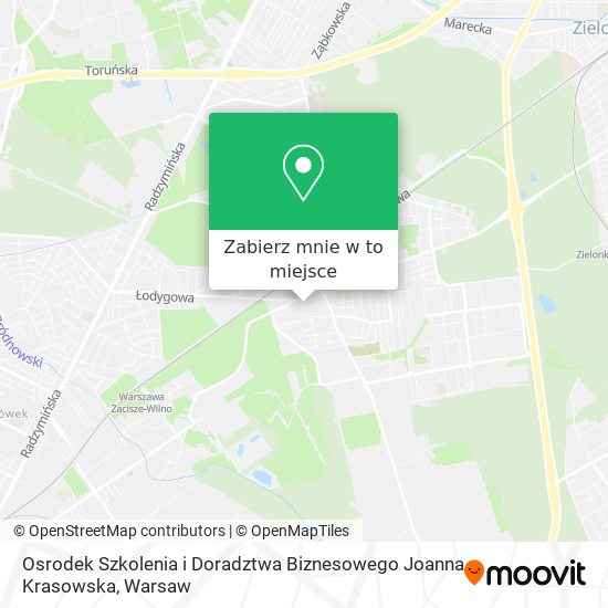 Mapa Osrodek Szkolenia i Doradztwa Biznesowego Joanna Krasowska