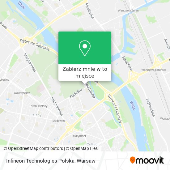 Mapa Infineon Technologies Polska