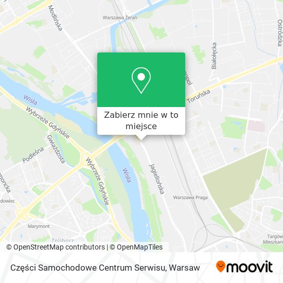 Mapa Części Samochodowe Centrum Serwisu