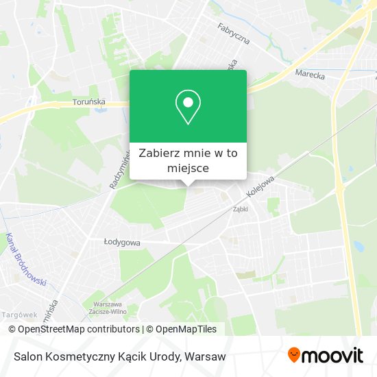 Mapa Salon Kosmetyczny Kącik Urody