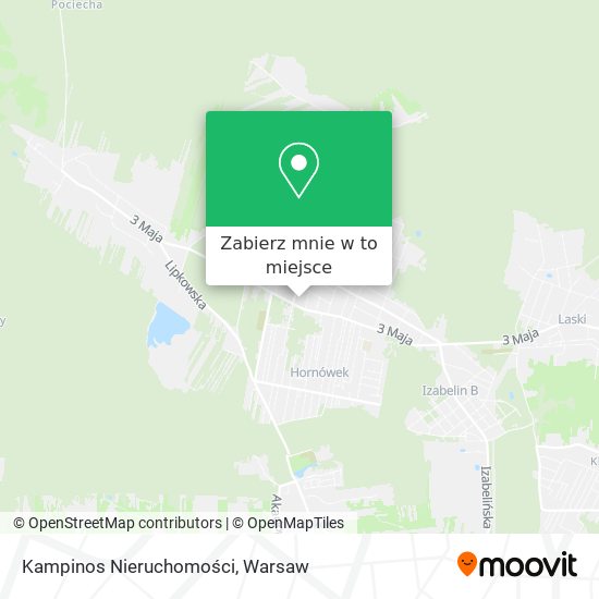 Mapa Kampinos Nieruchomości