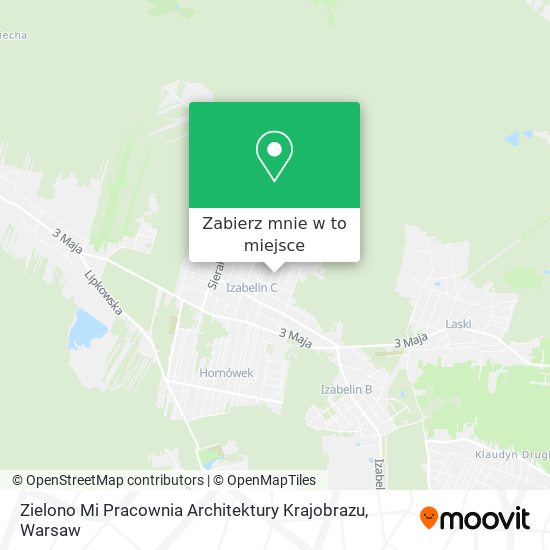 Mapa Zielono Mi Pracownia Architektury Krajobrazu