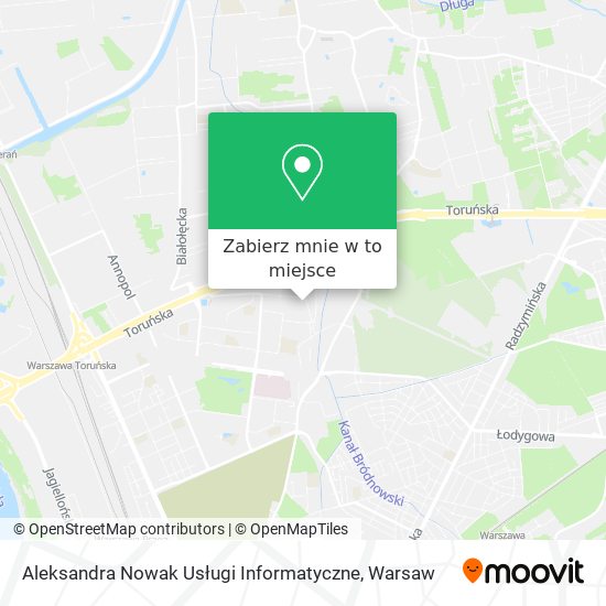 Mapa Aleksandra Nowak Usługi Informatyczne