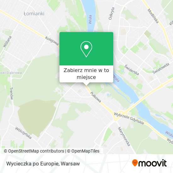 Mapa Wycieczka po Europie