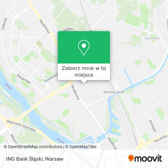 Mapa ING Bank Śląski