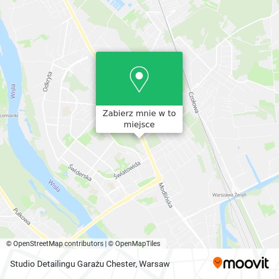 Mapa Studio Detailingu Garażu Chester