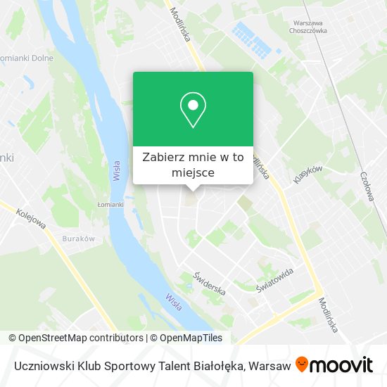 Mapa Uczniowski Klub Sportowy Talent Białołęka