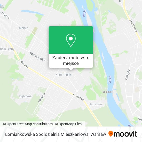 Mapa Łomiankowska Spółdzielnia Mieszkaniowa