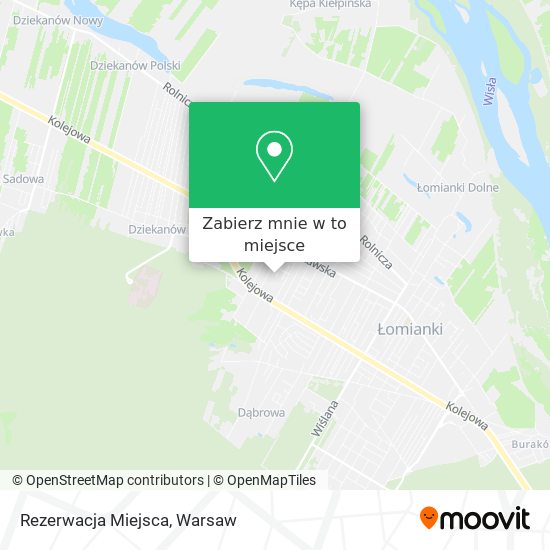 Mapa Rezerwacja Miejsca