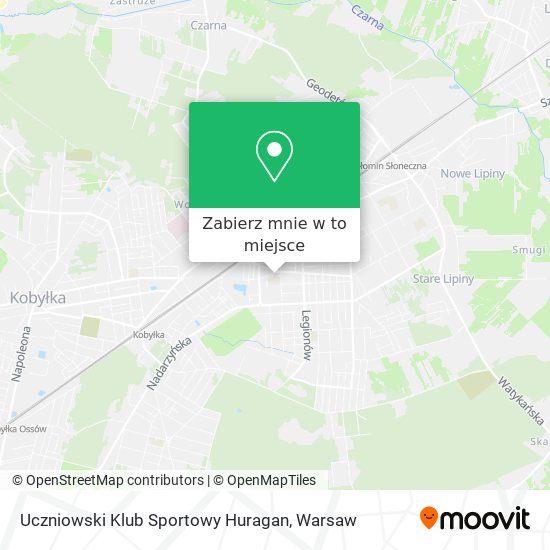 Mapa Uczniowski Klub Sportowy Huragan