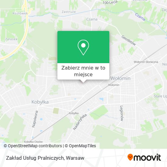 Mapa Zakład Usług Pralniczych