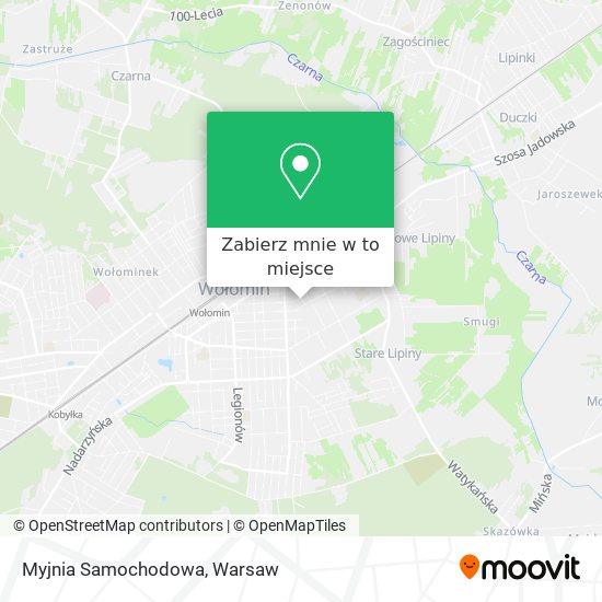 Mapa Myjnia Samochodowa